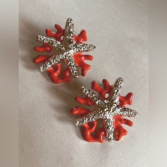 Anthropologie Jewelry - Anthropologie Starfish Earrings A547 New
